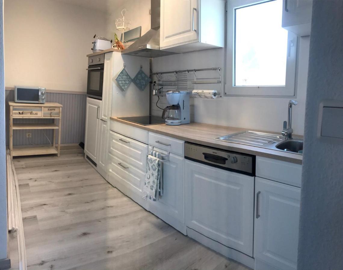 Sonniges Ferienhaus Fischer-Huus Vor Usedom & Direkt Am Haff Und Wasserzugang Mönkebude Esterno foto